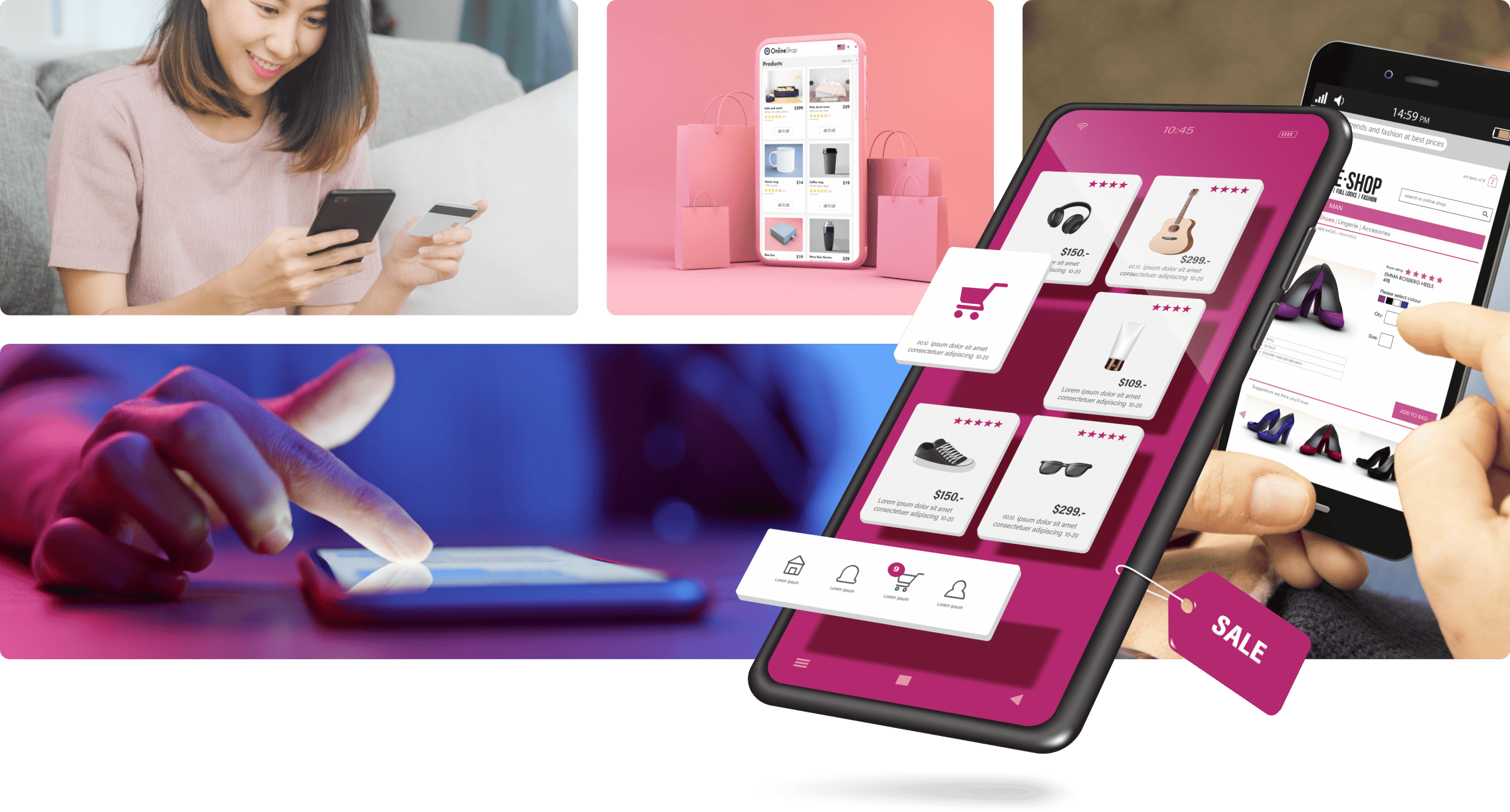 mobile online company store